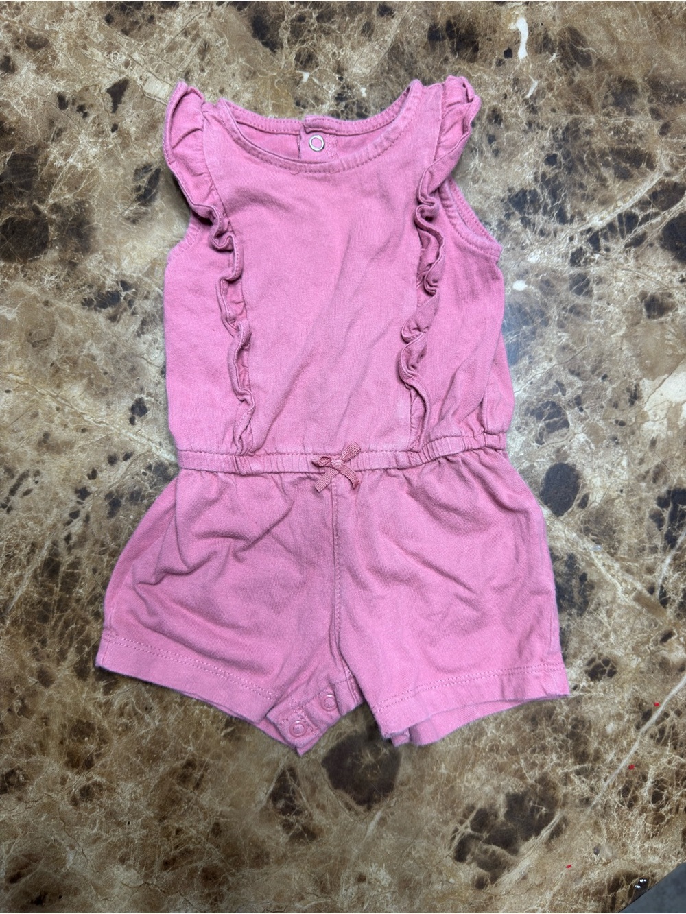 Purple Ruffle Sleeveless Romper for Kids